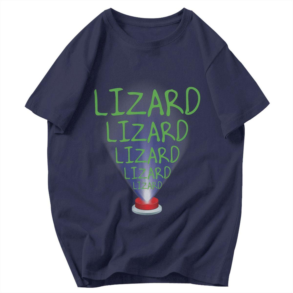 

Men T Shirt Lizard Meme Vintage Pops Y2K Graphic Crewneck Unisex Clothing T Shirts 4XL
