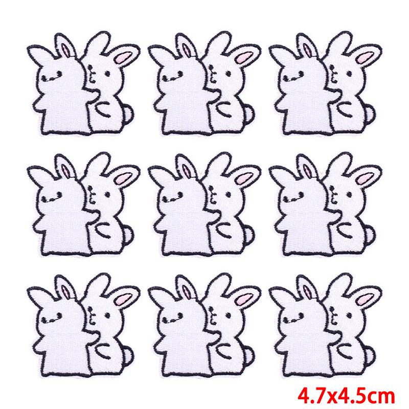 10 Pcs/lot Wholesale Embroidery Patch Iron On Patches For Clothing Patches On Clothes Jackets Decor Applique Sew Supplies