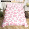Milk Cow Duvet Cover King Queen Size Cute Cartoon Cows Bedding Set for Kids Farmhouse Rustic Animal 2/3pcs Polyester Quilt Cover
