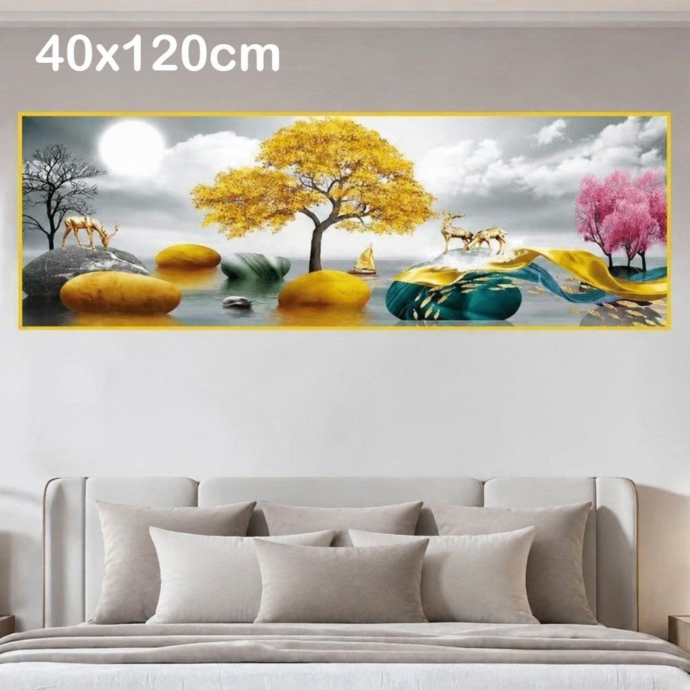Long Horizontal Format Bedroom Wall Stickers for Bedroom Living Room Bedside Background Wall