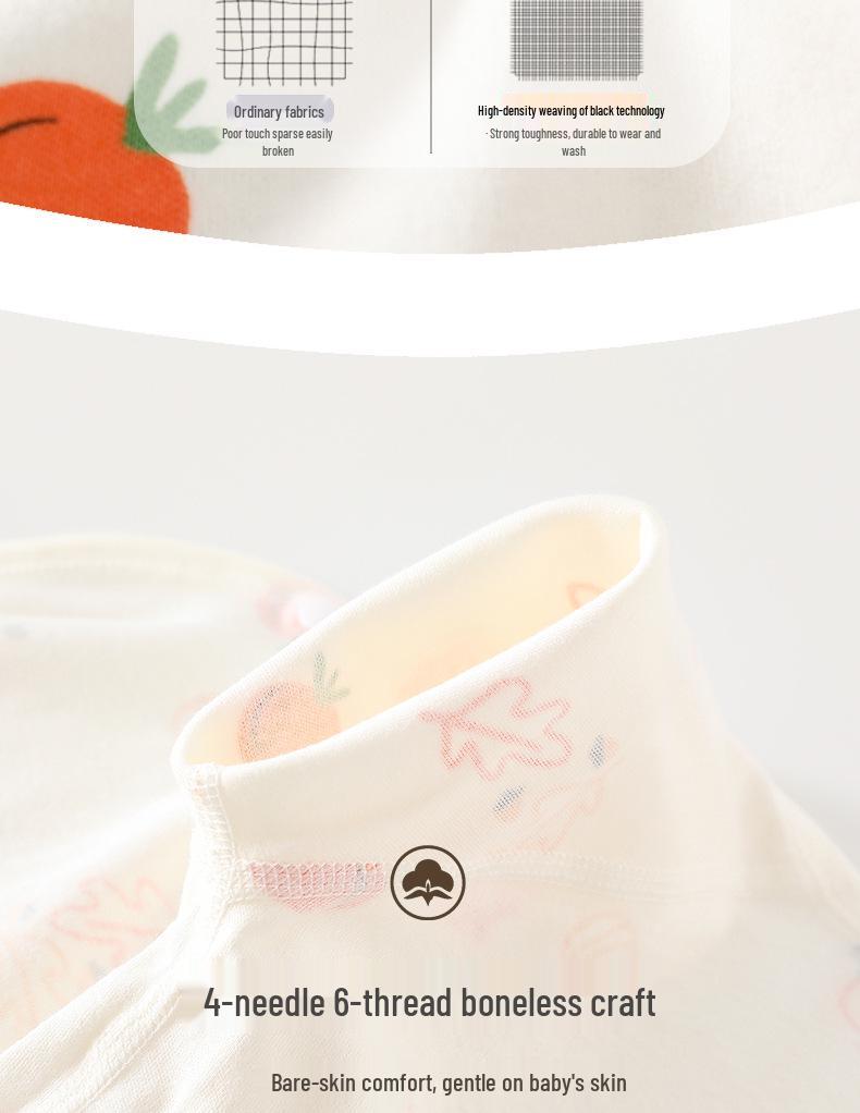 Newborn Seasonal Pure Cotton Half-Back Sleepwear for Infants - Boys & Girls Crawling Outfit