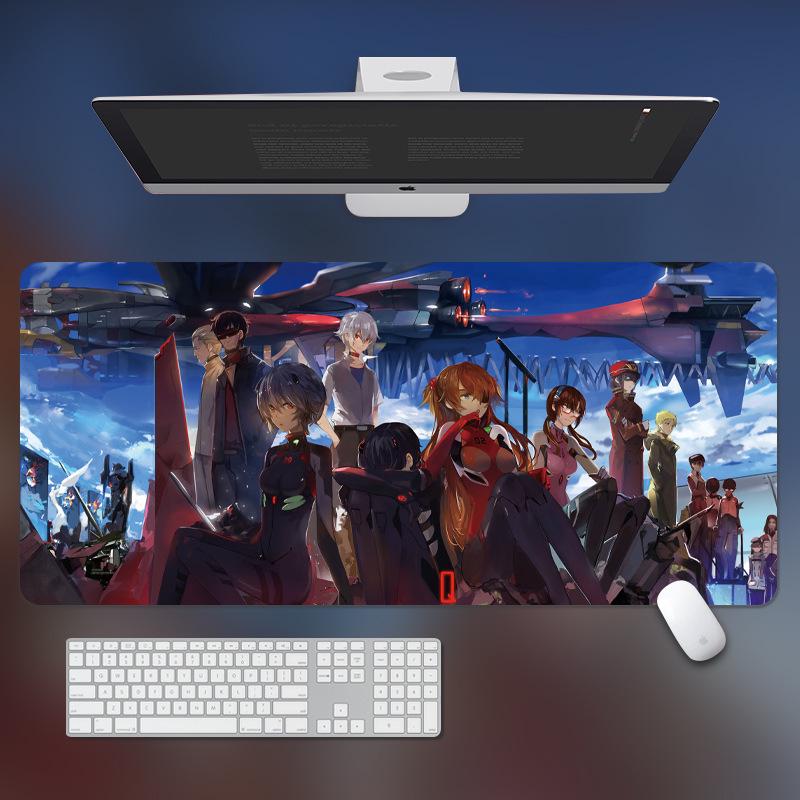 

Очень большой толстый аниме коврик для мыши со строченными краями - Киберспортивный коврик для стола и клавиатуры 700x300x2mm