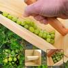Wooden Berry Picker Gooseberry Harvesting Scoop with Ergonomic Handle for Large Caliber Berries