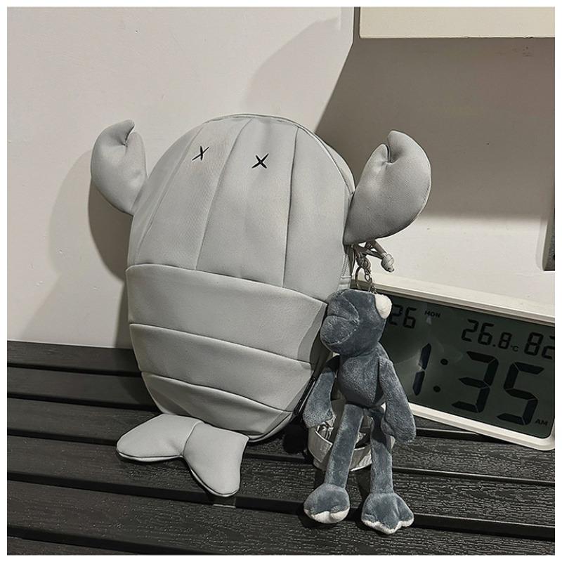 School Bag New High Value Personality Cool Funny Creative Cartoon Shark Backpack Couple Light Spring Outing Backpack