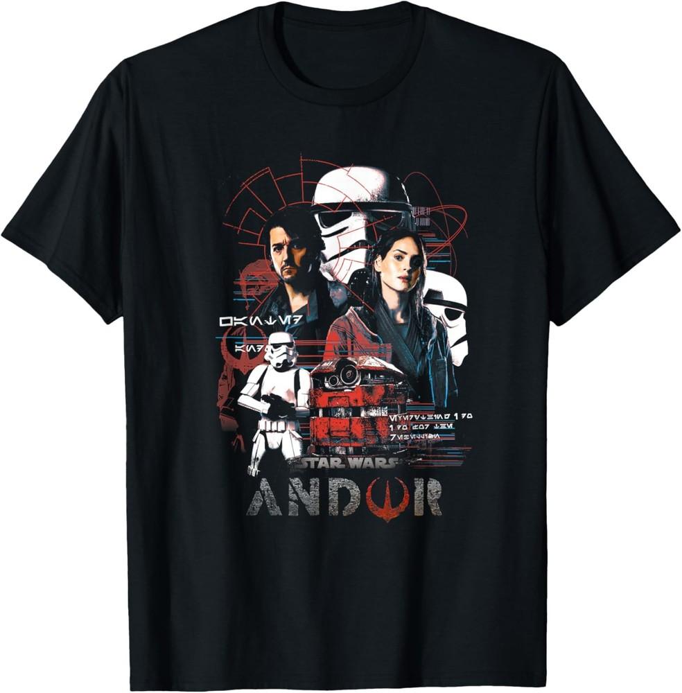 Star WarsAndor Character Collage Poster T-Shirt Unisex T-Shirt XL