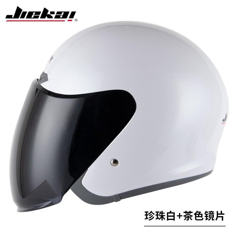 Open Face Motorcycle Helmet Adults ABS Safety With Single Visor Scooter Electric Bike Riding