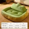 Washable Big Dog Sofa Bed Soft Neck Protection Pet Mattress Pillow Non-slip Design Four Seasons Pet Sleeping Nest