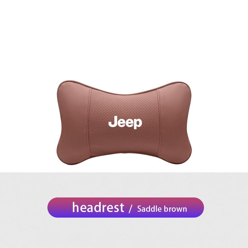 Car Seat Headrest Waist Pillow Head Neck Lumbar Support For Jeep Renegade Wrangler JL JK Gladiator Grand Patriot Willys Liberty