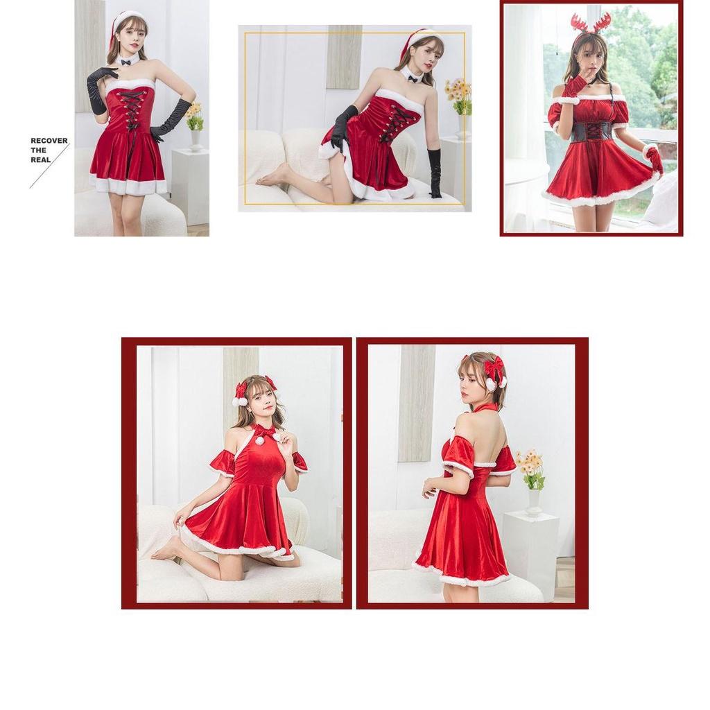 Adorable Feminine Christmas Costume Suit Offering Unique Bunny Girl Design