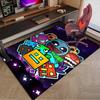 Colorful Geometry Dash Characters Area Rug Office rug, Chair Rug, Decor Carpet Livingroom bedroom Mat, Large Size Fan gifts Christmas gifts