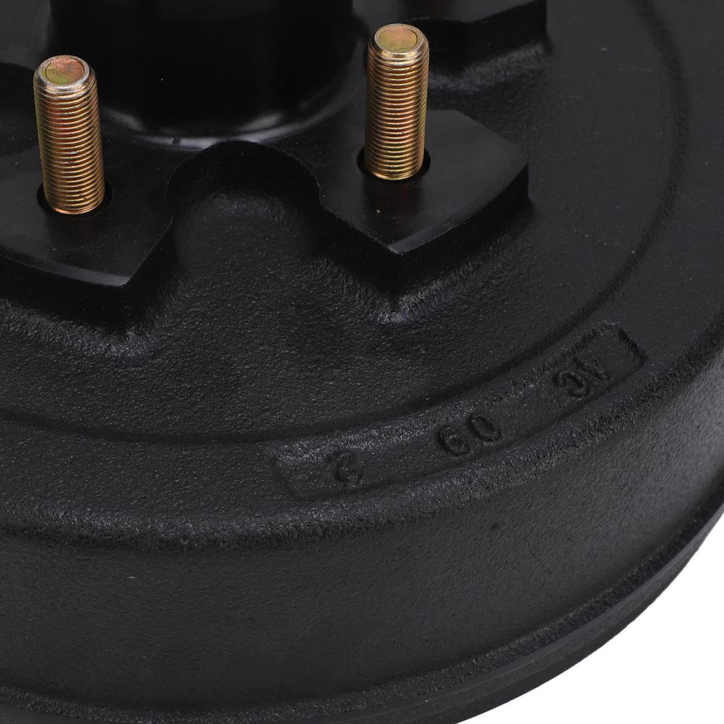 10 Inch Trailer Brake Hub Drum 5 Bolts Heavy Duty 5 On 4.5in Brake Hub Assembly for 3500 Lbs Trailer Axles Without Bearing Kit