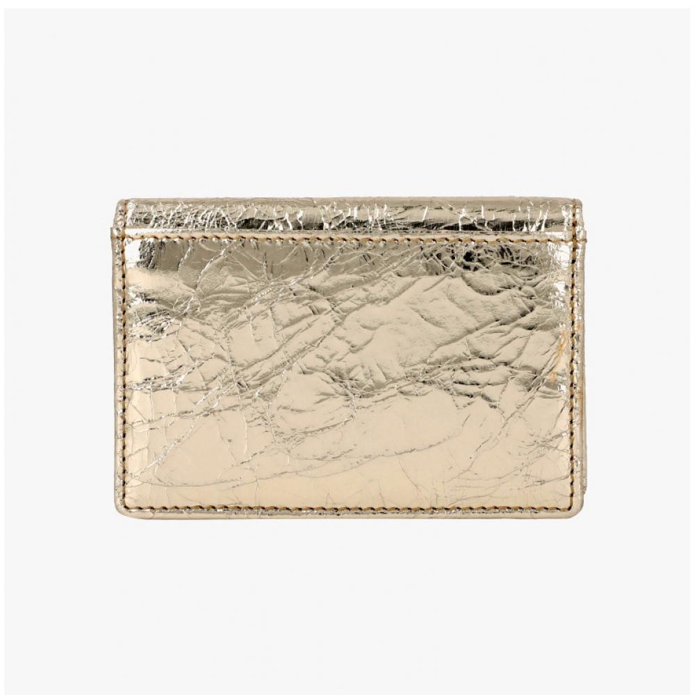 Vivienne Westwood Metallic Crinkle Cardholder 5402000pu L00a7 R401