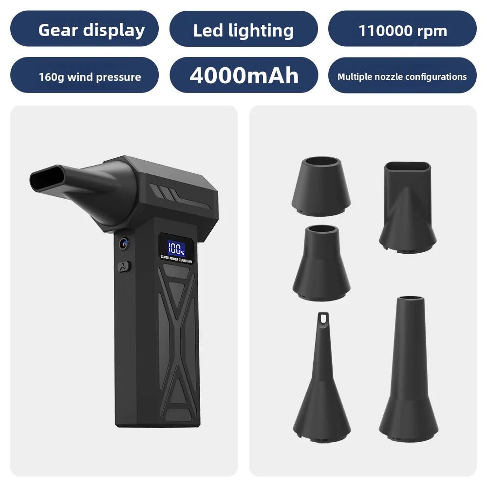 12.3*5.8*3.7cm Violent Turbo Fan, High Speed Blower Fan Handheld Portable Vacuum Cleaner