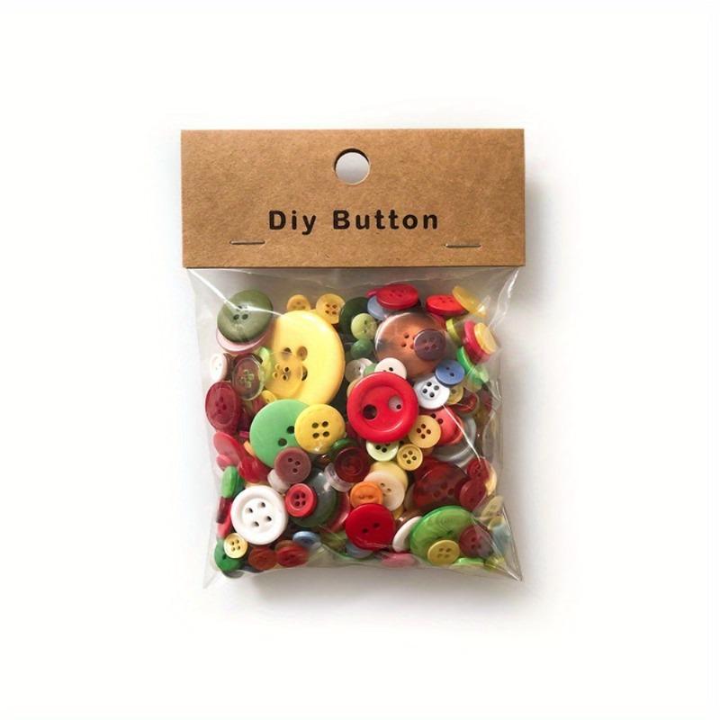 

1Box Mixed Size & Color Resin Buttons for Sewing, Scrapbooking, DIY Crafts - Assorted Styles, Durable & Lightweight for Clothing