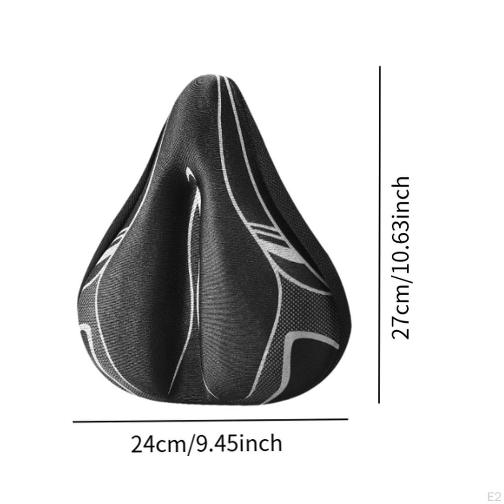 Bike Saddle Cushion Cover Breathable Wide for Mountain Road Bikes Exercise