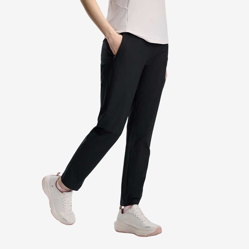 New FILA Knitted Sports Pants Women's Pitch Black A11W431603FBK