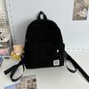 Mini-Rucksack Damen Cord Rucksack Schüler Schultasche