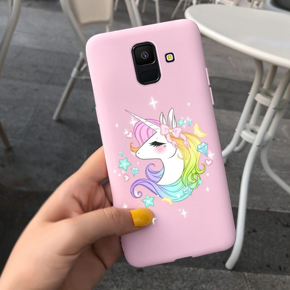 

For Funda Samsung Galaxy A6 2018 Phone Case Soft Silicone Back Cover For Coque Samsung A6 Plus 2018 Case A 6 A6+ Cute Cat Bumper Samsung A6 2018