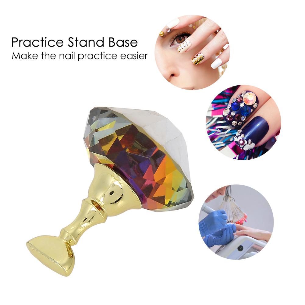 Nail Holder False Nail Tip Practice Stand Crystal Base Holder Nail Art Display Manicure #1