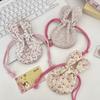 Cute Mini Bunny Ears Storage Bag Drawstring Multi Functional Makeup Storage Bag Portable Earphone Coin Purse Data Line Storage