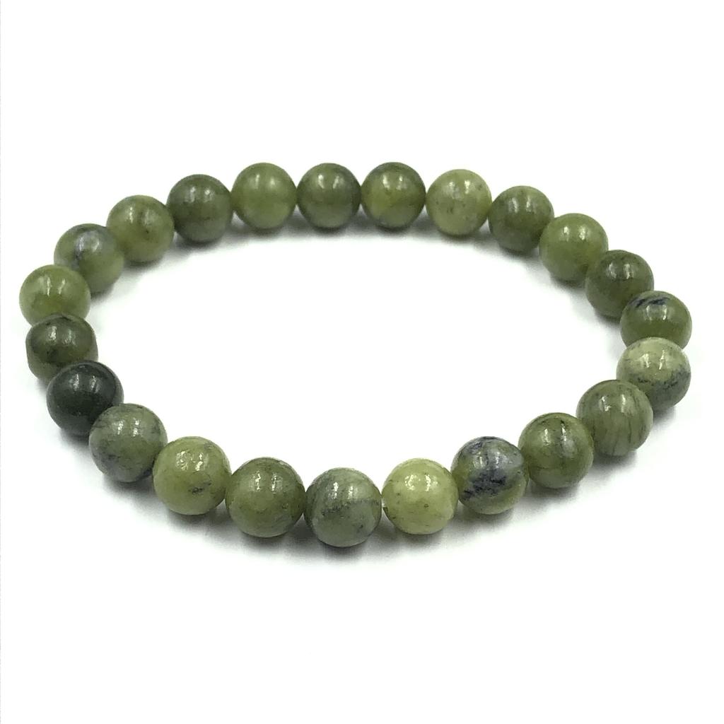 8mm Natural Green Jade Gemstone Round Beads Jewelry Unisex Beads Jewelry For Anniversary Gift RBB-43