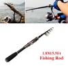 1.8M 5.9Ft Telescopic Carbon Fiber Fishing Rod Travel Spinning Fishing Pole