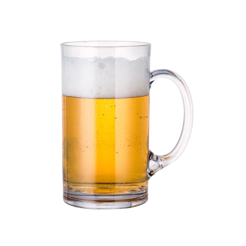 Unzerbrechliche Acryl-Bierbecher, bruchsicher, Frühstücks-, Milch-, Kaffee-, Wasserkrug, Küchen-Trinkgeschirr, wiederverwendbarer Champagnerbecher