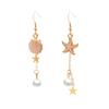 Tassel Starfish Dangle Earrings Bead Drop Earrings Fashion Jewelry Irregular Earrings  Party
