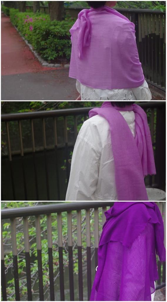 all over the Large Silk and Wool Stole for Men and Cashmere Perfect for and 77th Birthdays [.a world] Women, Fall/Winter, Purple, Touch, 70th, 77th,