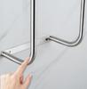 Towel Rack Wall Mounted Towel Shelf for Bathroom Sturdy Iron Towel Holder Space Saving Large Capacity Storage Organizer