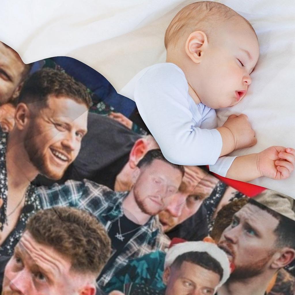 behzinga photo collage Throw Blanket Warm halloween Picnic Tourist Blankets