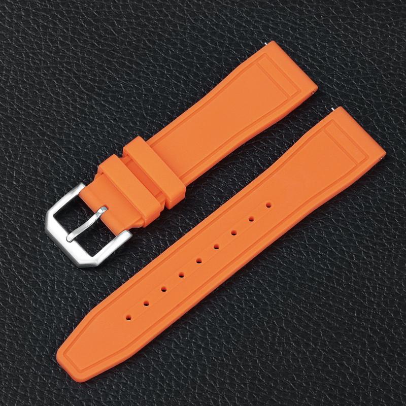 Silicone Watch Straps 20mm 21mm 22mm for IWC PILOT Portugal PORTOFINO Quick Release Rubber Bands Soft Waterproof Sport Bracelets