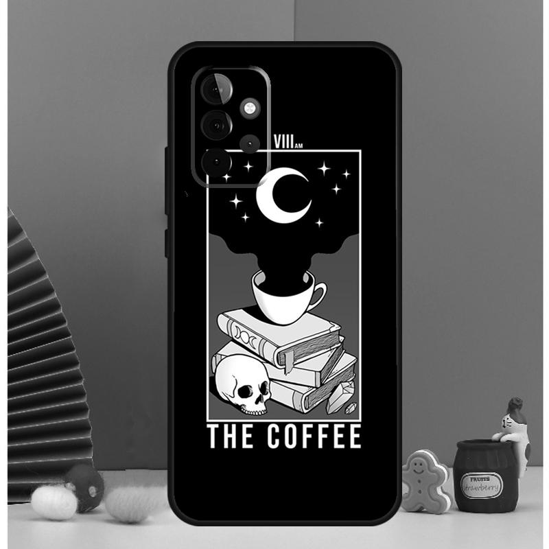 Books And Coffee Case For Samsung Galaxy A52 A72 A13 A33 A53 A14 A24 A34 A54 A15 A25 A51 A71 A12 A32 Cover