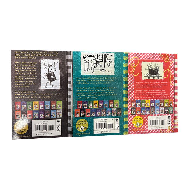 3 Bücher/Set 17-19 Gregs Tagebuch Englische Bücher Kinder-Fiktionsbücher Manga-Romanbücher Auf Englisch Manga