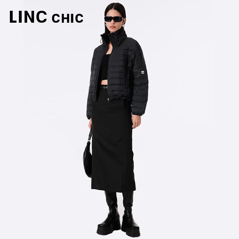 Jinyujie Damen Ultra-Leichte Stehkragen Locker Daunenjacke