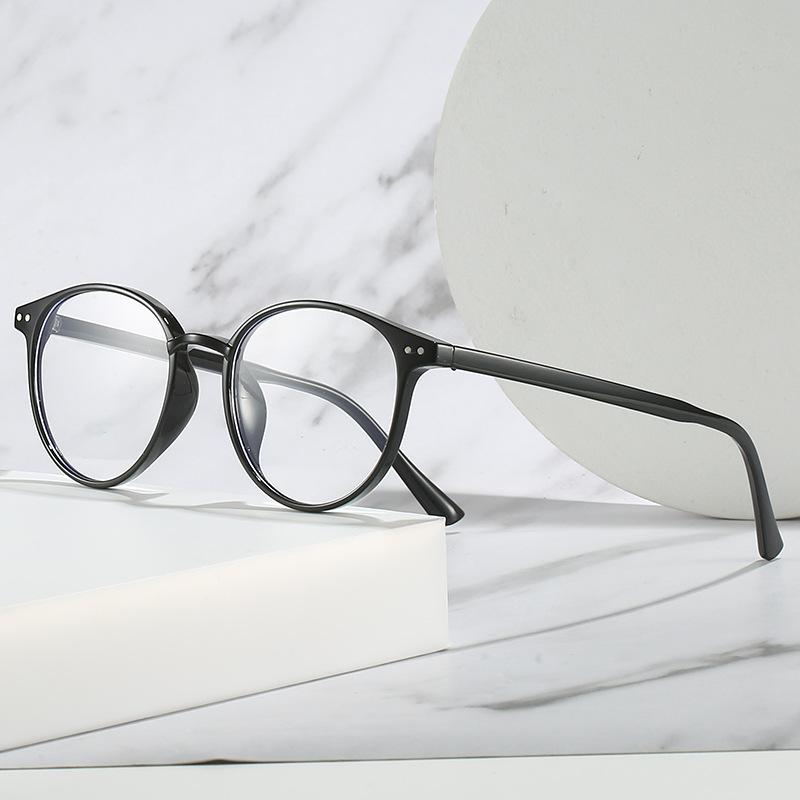 The Same Anti-Blue Flat Mirror Fashionable Plain Men'S And Women'S Glasses Frame Can Be Matched With Myopia