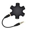 Music Sharer Headphone Splitter: 5-Way Audio Adapter