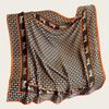 Hangzhou Silk Satin Brocade Scarf 110x110: Versatile Large Silk Feel Shawl for Air Conditioning