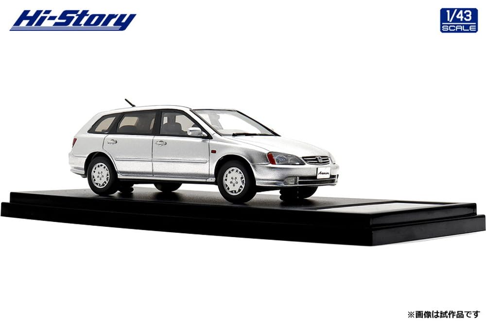 Inter Allied Hi Story Scale Honda Avancier V Satin Silver Metallic Finished Model HS484SL 1/43 (1999)