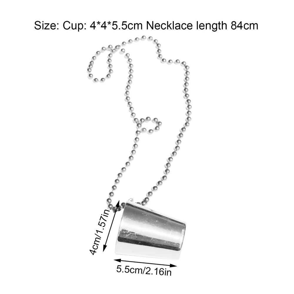 Bachelorette Bride Party Shot Glasses Necklace Cups Plastic Shot Glass Beaded Necklace For BBQ Beach Holidays Party Decoration