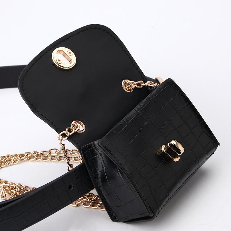 Ladies' Belt and Waist Bag, Trendy and Versatile, Chain Waist Bag, Detachable Skirt Coat, Decorative Serpentine Belt