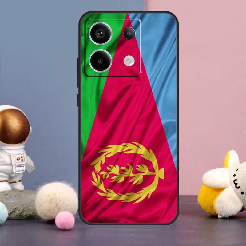 Eritrean Flag Case For Xiaomi Redmi Note 14 13 9 10 11 12 15 Pro Plus Redmi 15 15C 14C 10C 12C 13C Cover