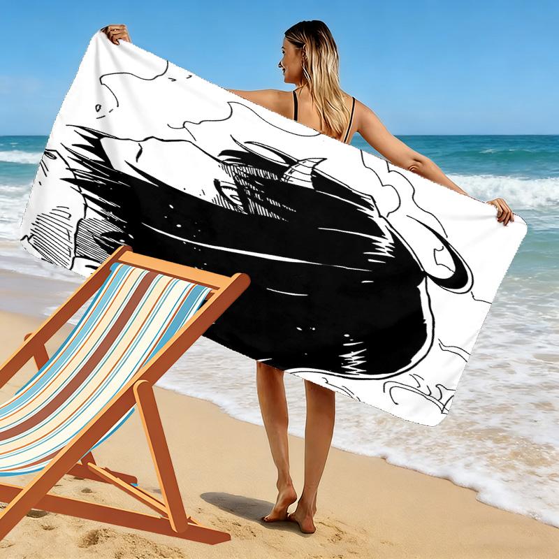 Clevatess Print Beach Towel, Large Soft Quick Dry Towel for Beach Camping Swimming