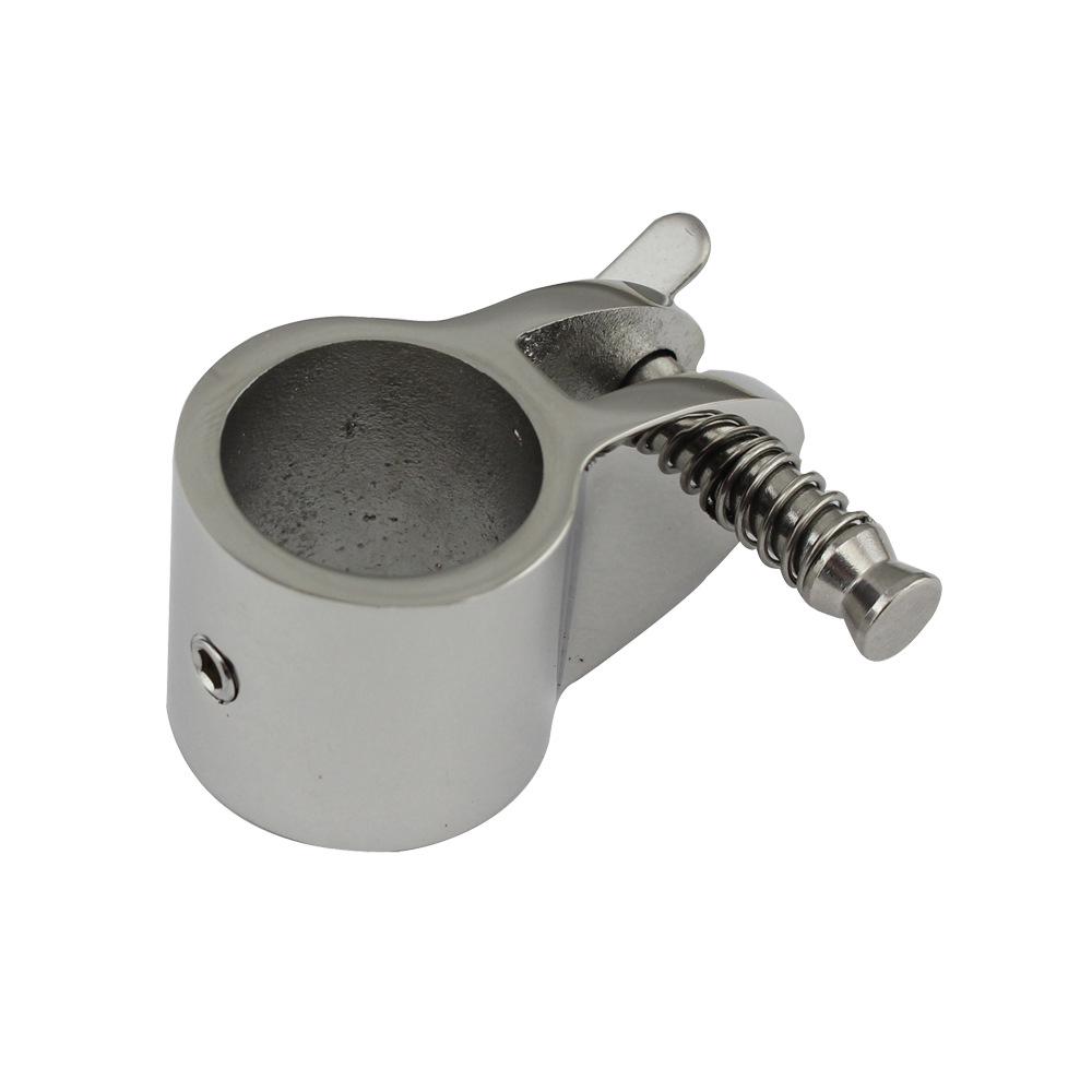Mirror Polished Stainless Steel 316 Spring Plunger Slide Sleeve for Yacht Bimini Top Hardware