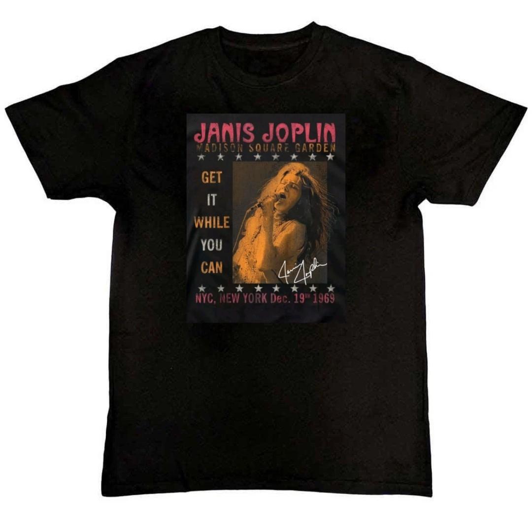 Janis Joplin One Night Only Graphic Print Mens T-Shirt S-4XL XXXL