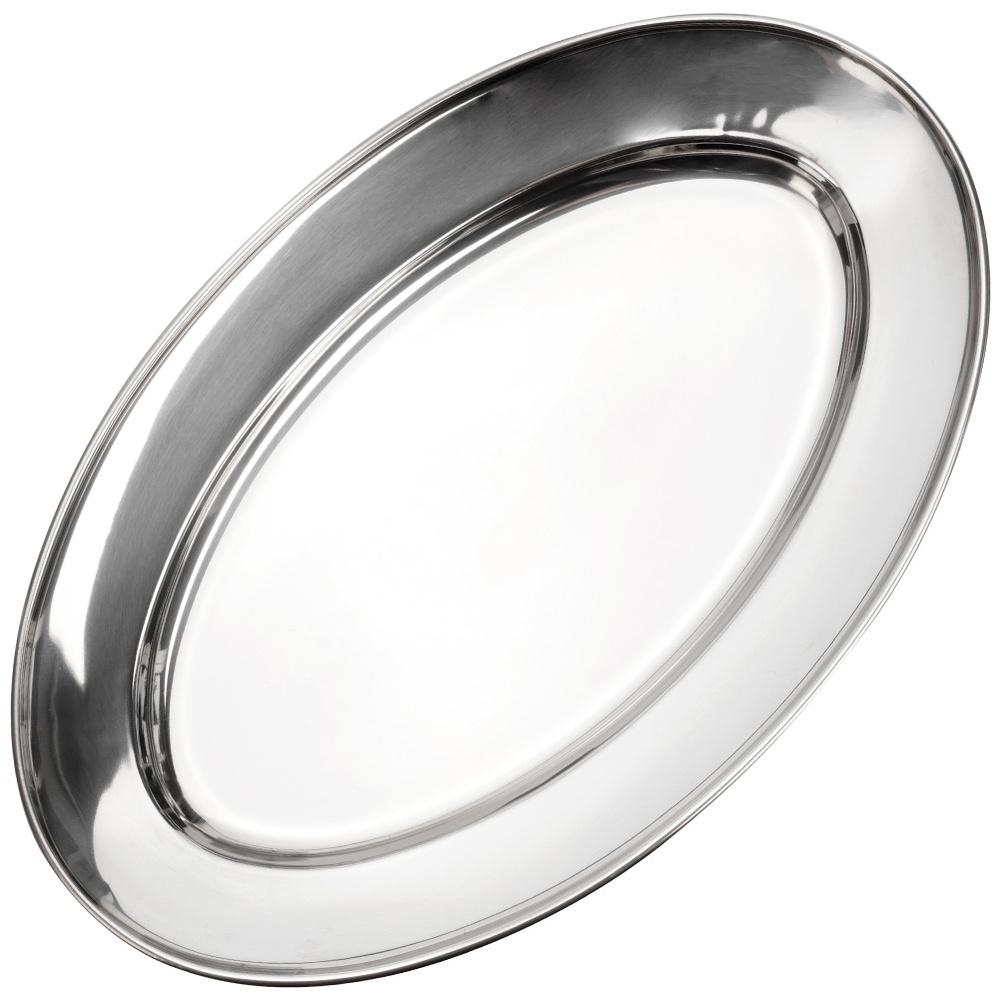 Taca Stalowa Do Serwowania Talerz Patera Półmisek Na Potrawy Przekąski 34cm