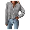 Women's Tops Solid Knitted Cardigan Sweater Casual Outerwear