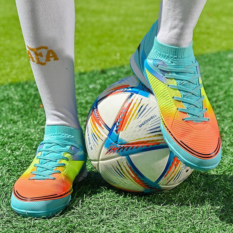 Unisex Soccer Shoes Outdoor/Indoor Boys Girls Football Boot Professional Futsal Football Training Sneakers