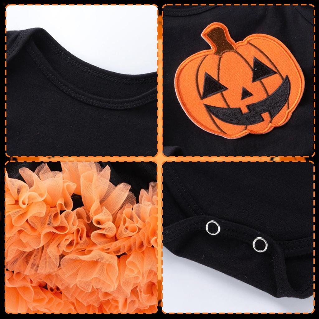 Halloween Costume for Baby Cute Fancy Pumpkin Long Newborn Cute Kids Costume [HarnyLoom] Kids, Pumpkin, Clothes, Girls, Kigurumi, Dress, Skirt,