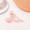 Hair Claw Transparent Bowknot Shape Anti-slip Teeth Hair Claw Lightweight Back Head Hair Clip Versatile Hair Accessory